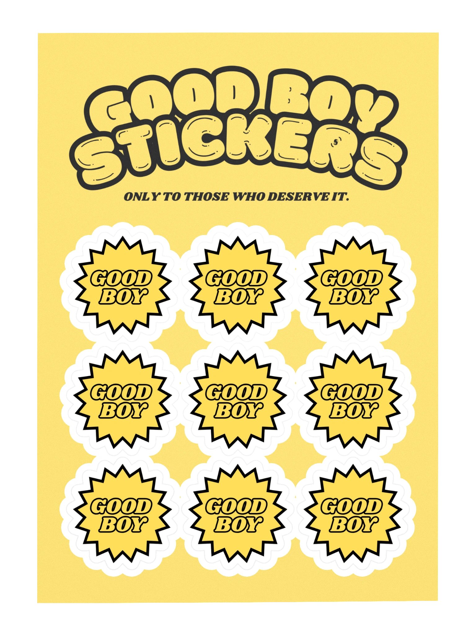 Good Boy Stickers product image (3)