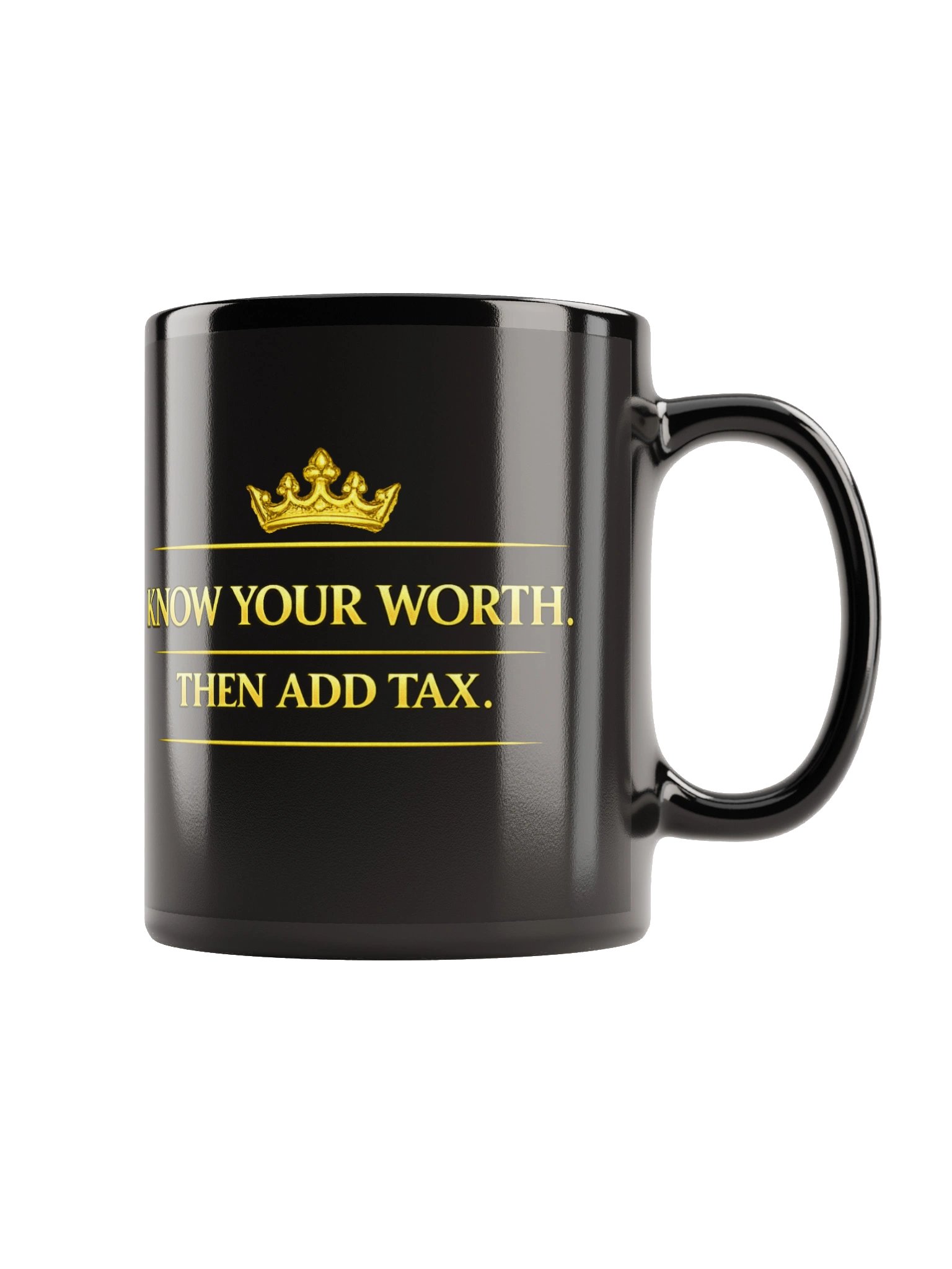 Know Your Worth Then Add Tax Mug – Motivational Self-Worth Coffee Mug | Empowerment Gift product image (3)