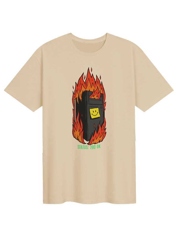 Camiseta "Status 200 OK" | Servidor en Llamas Humor Informático product image (1)