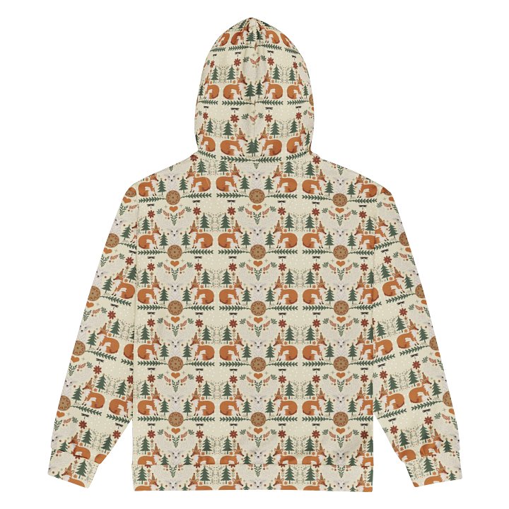 Fox and Stag All Over Print Zip Up Hoodie product image (2)