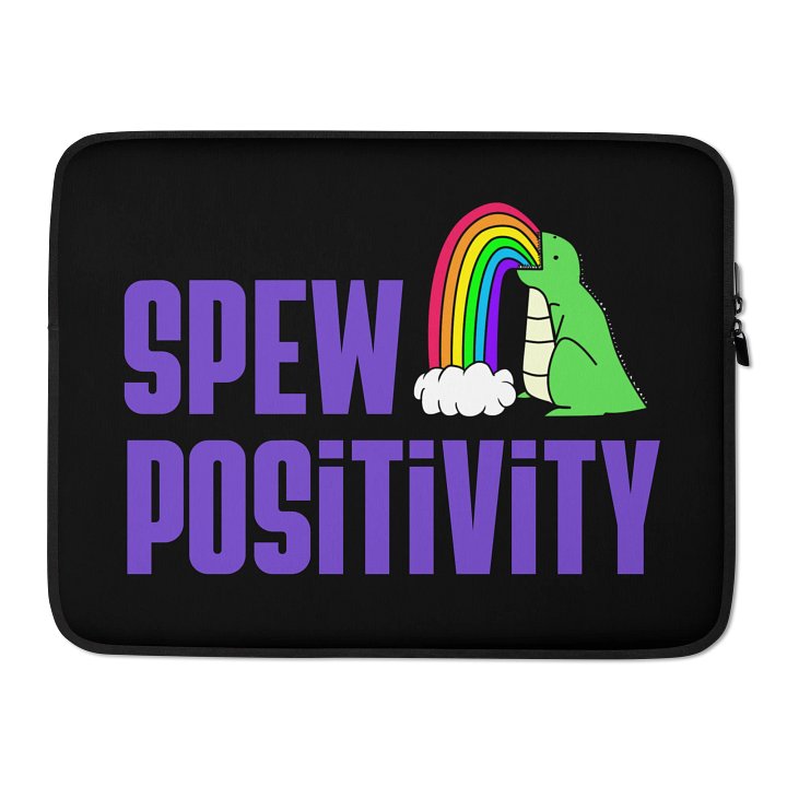 Spew Positivity Laptop Sleeve product image (2)