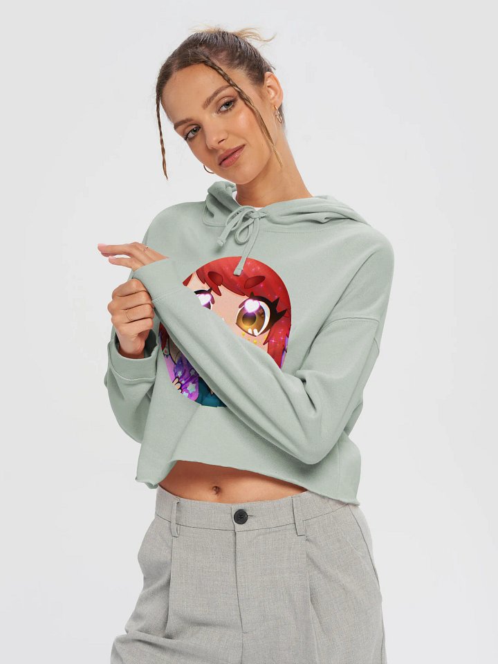 Boba Tea Pearl Women’s Lightweight Cropped Hoodie product image (1)