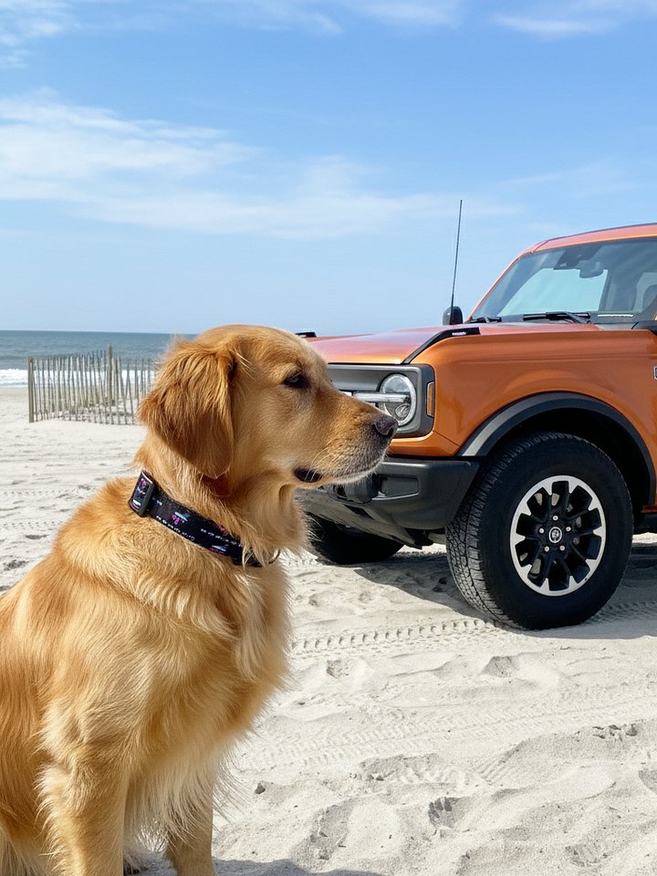 2026 Bronco Beach Bash OBX / Destination Bigfoot Bronco Collab Dog Collar Black (Multiple Sizes Available) product image (1)