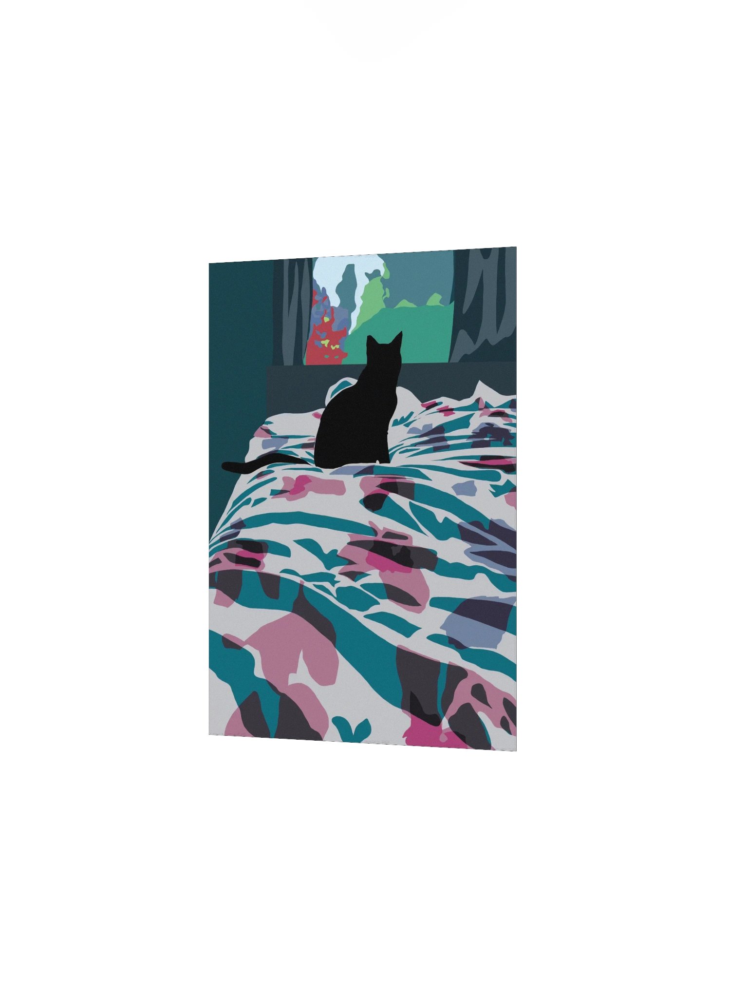Cat On Bed Poster product image (5)