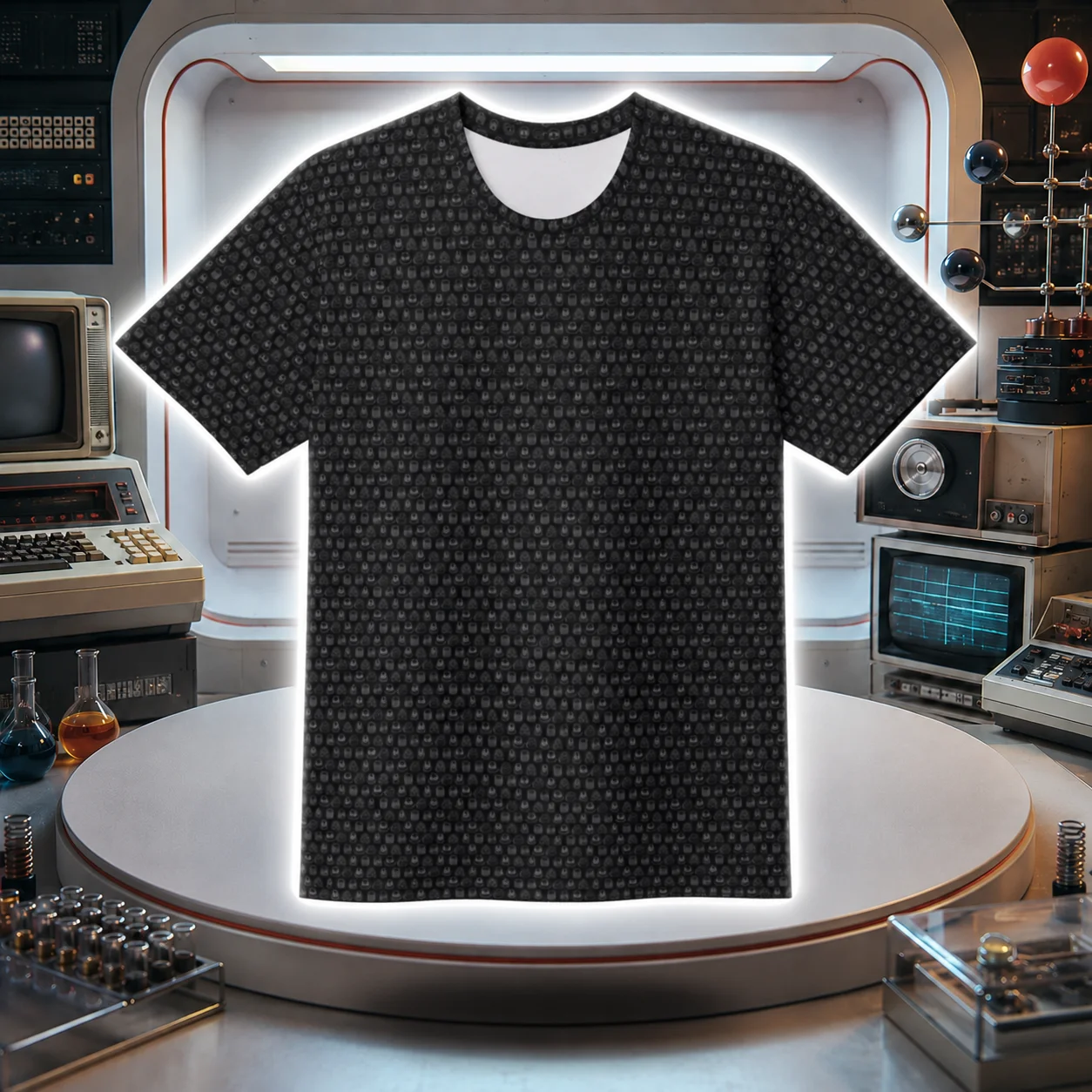 Synthesis Icons T-Shirt - (7 Iconic Synth Knobs) ICE product image (4)