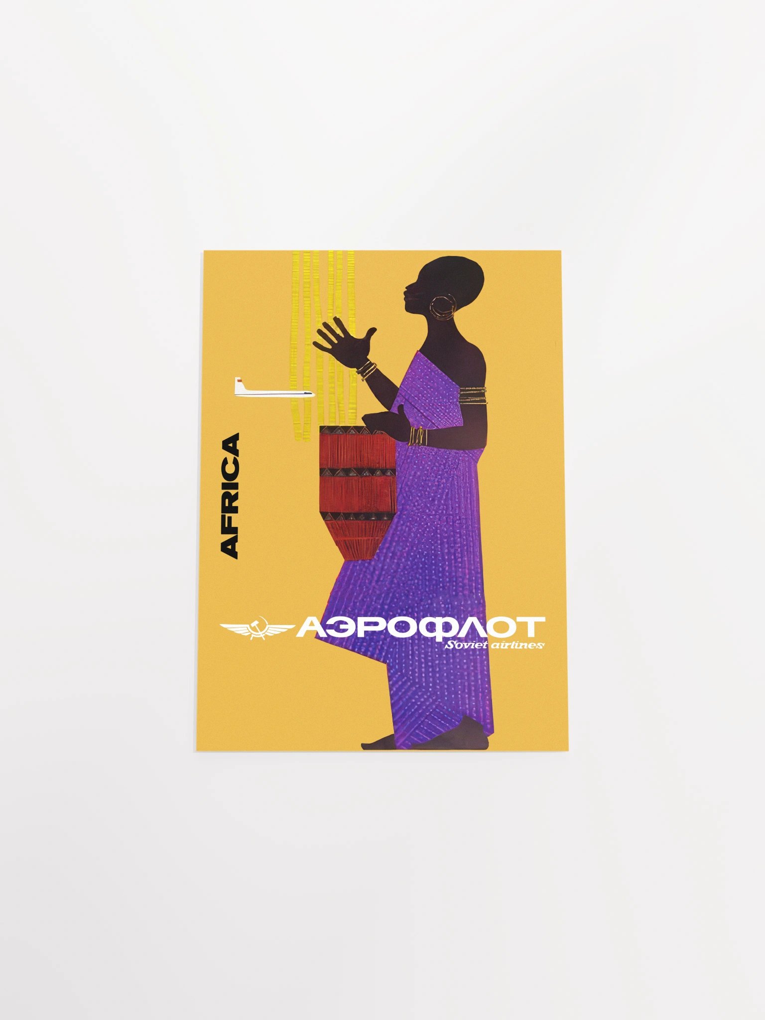 Soviet Aeroflot, USSR airlines 1970s: Africa — Soviet retro travel poster product image (9)