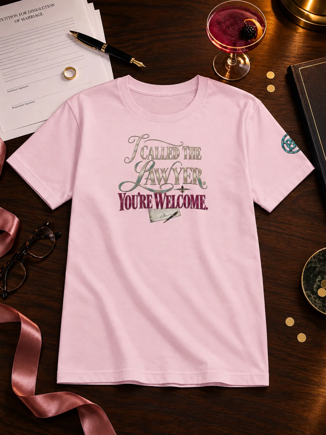 Funny Divorce Party Group Shirt — I Called the Lawyer, You’re Welcome | Broken Women!™ product image (1)