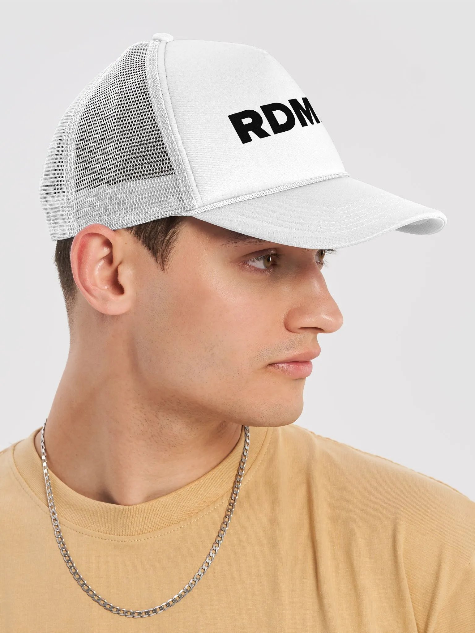 RDMDKtv Foam Trucker Hat White product image (6)