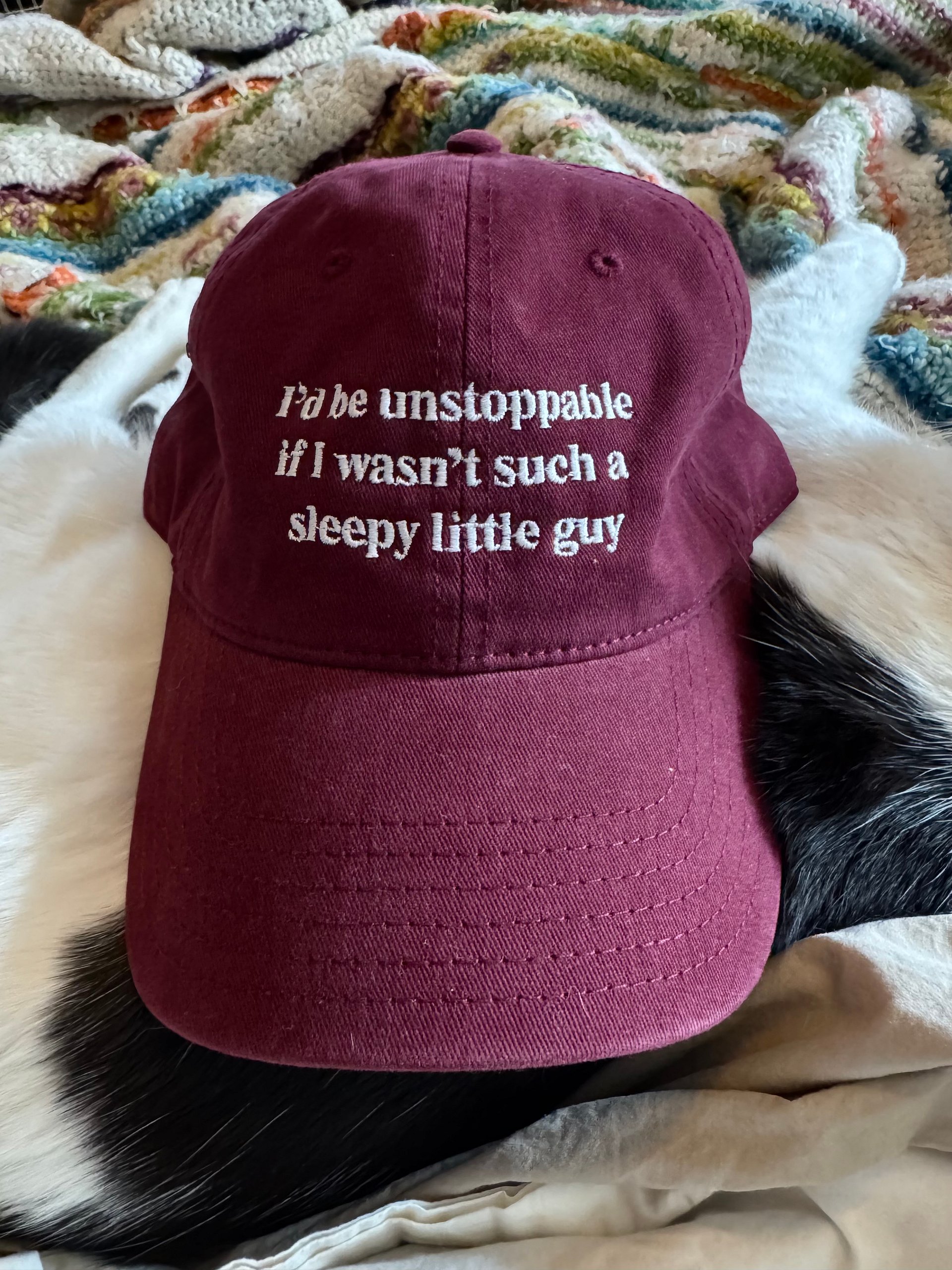 I'd be unstoppable if I wasn't such a sleepy little guy hat product image (1)