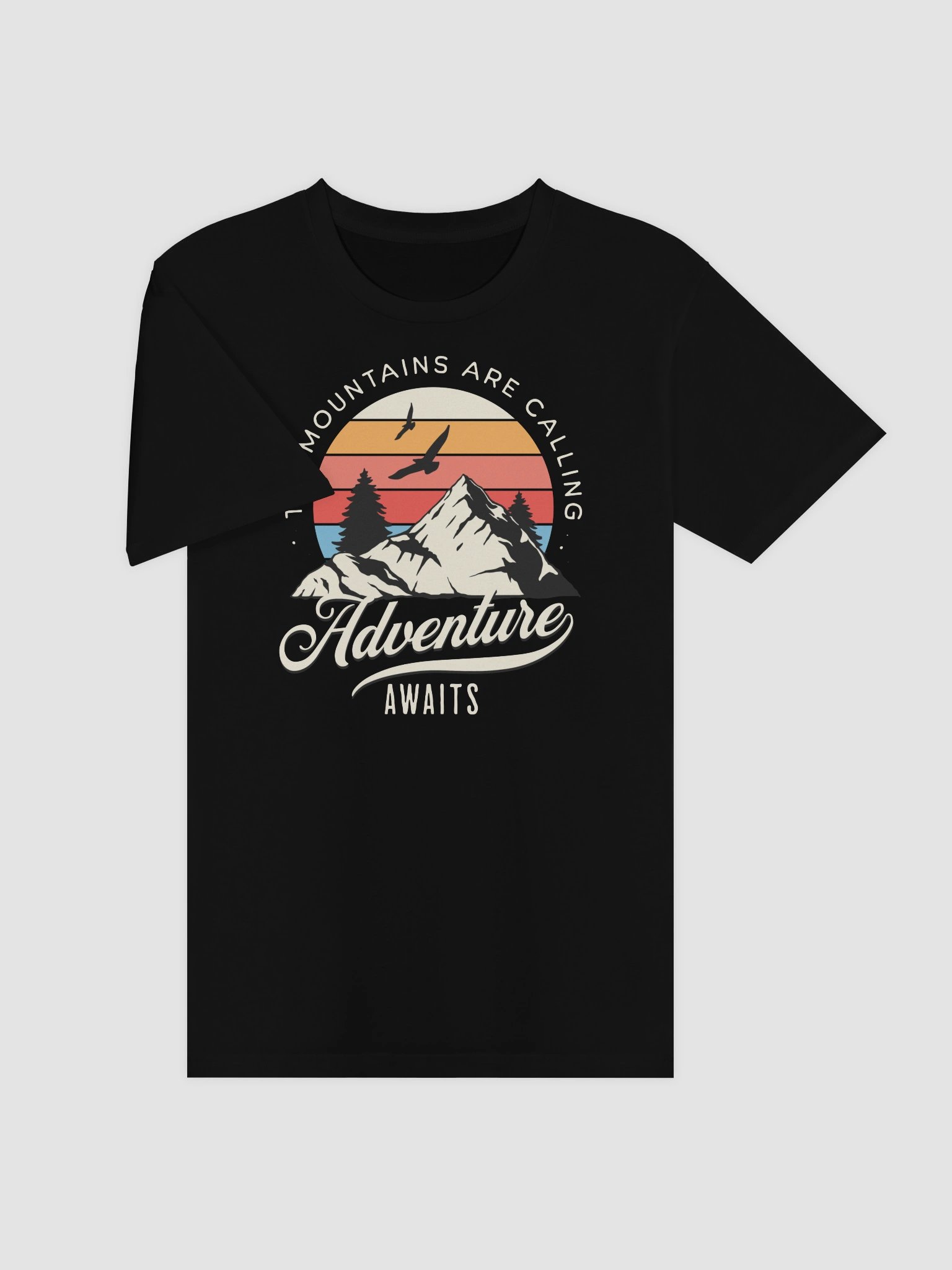 The Mountains Are Calling Adventure Awaits Graphic Tee product image (4)