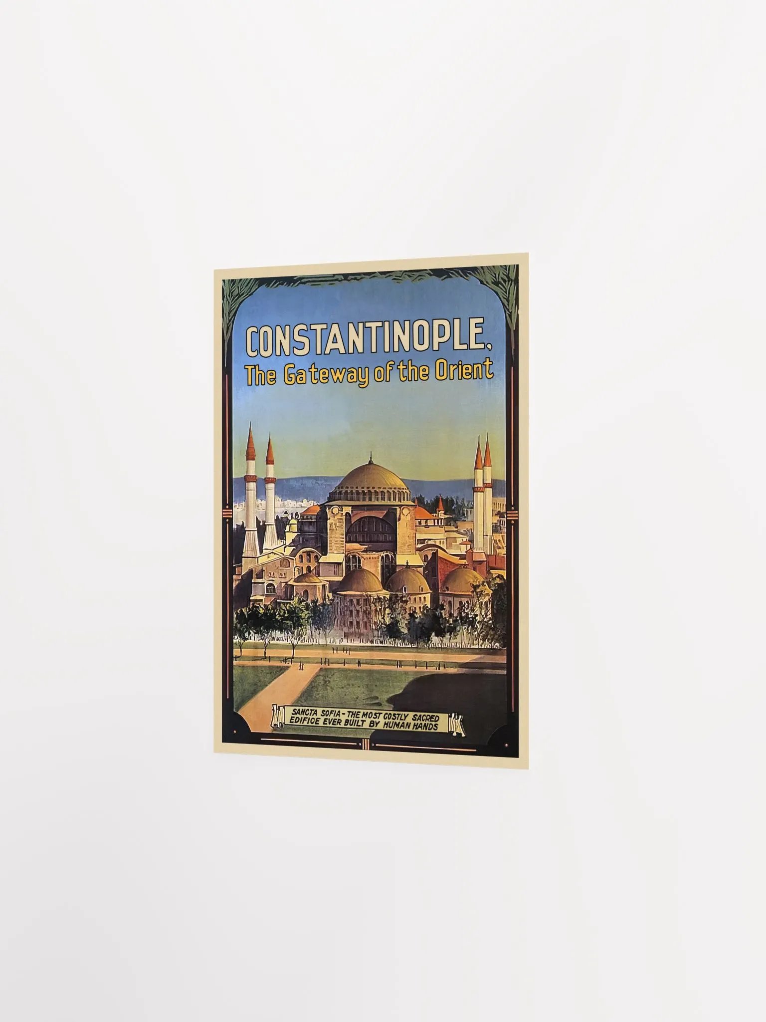 Constantinople, Istanbul, Turkey, 1910s — retro vintage travel poster, retro travel art, retro travel wall art product image (7)