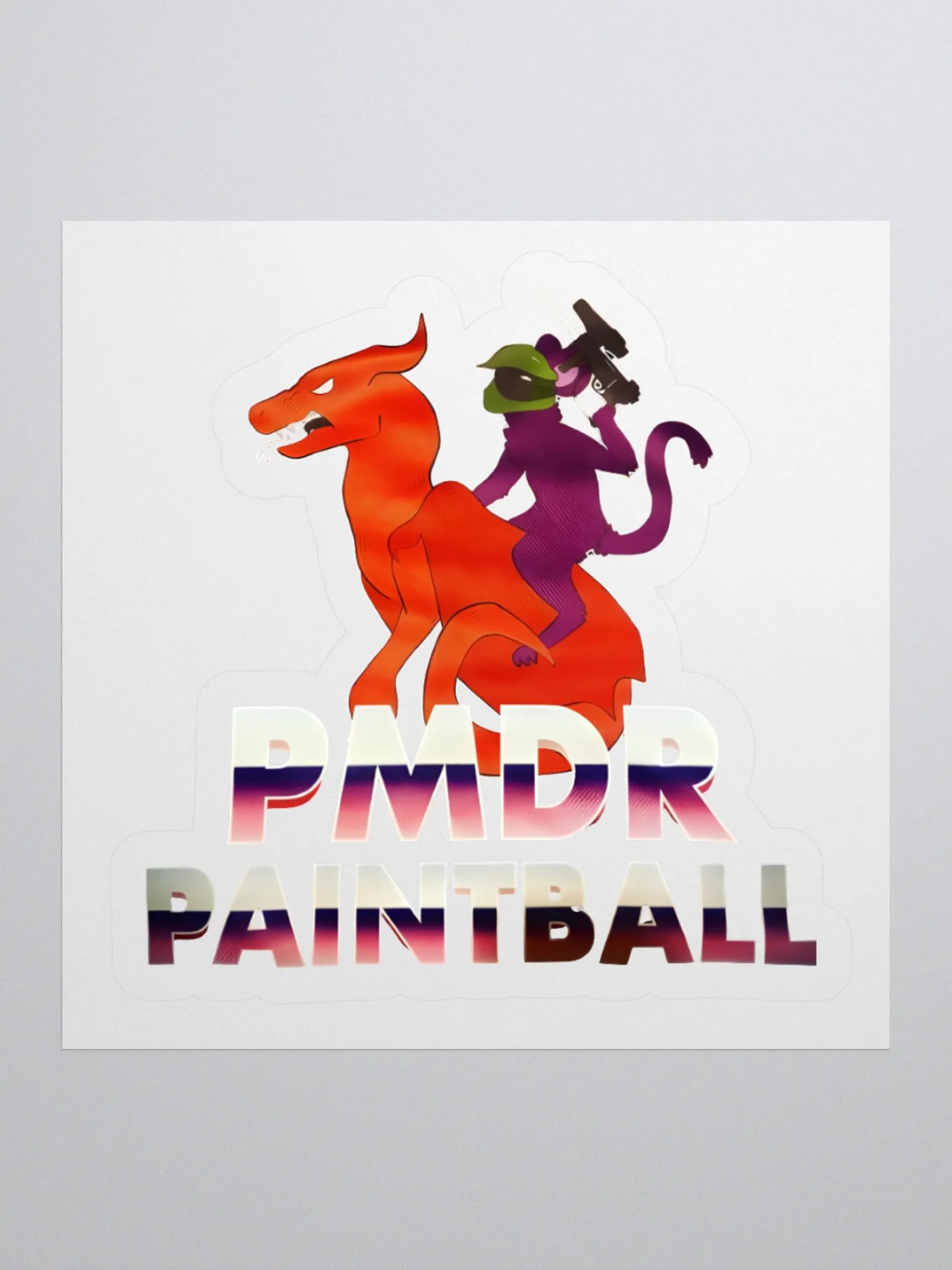PMDR OG Logo Sticker - White product image (1)