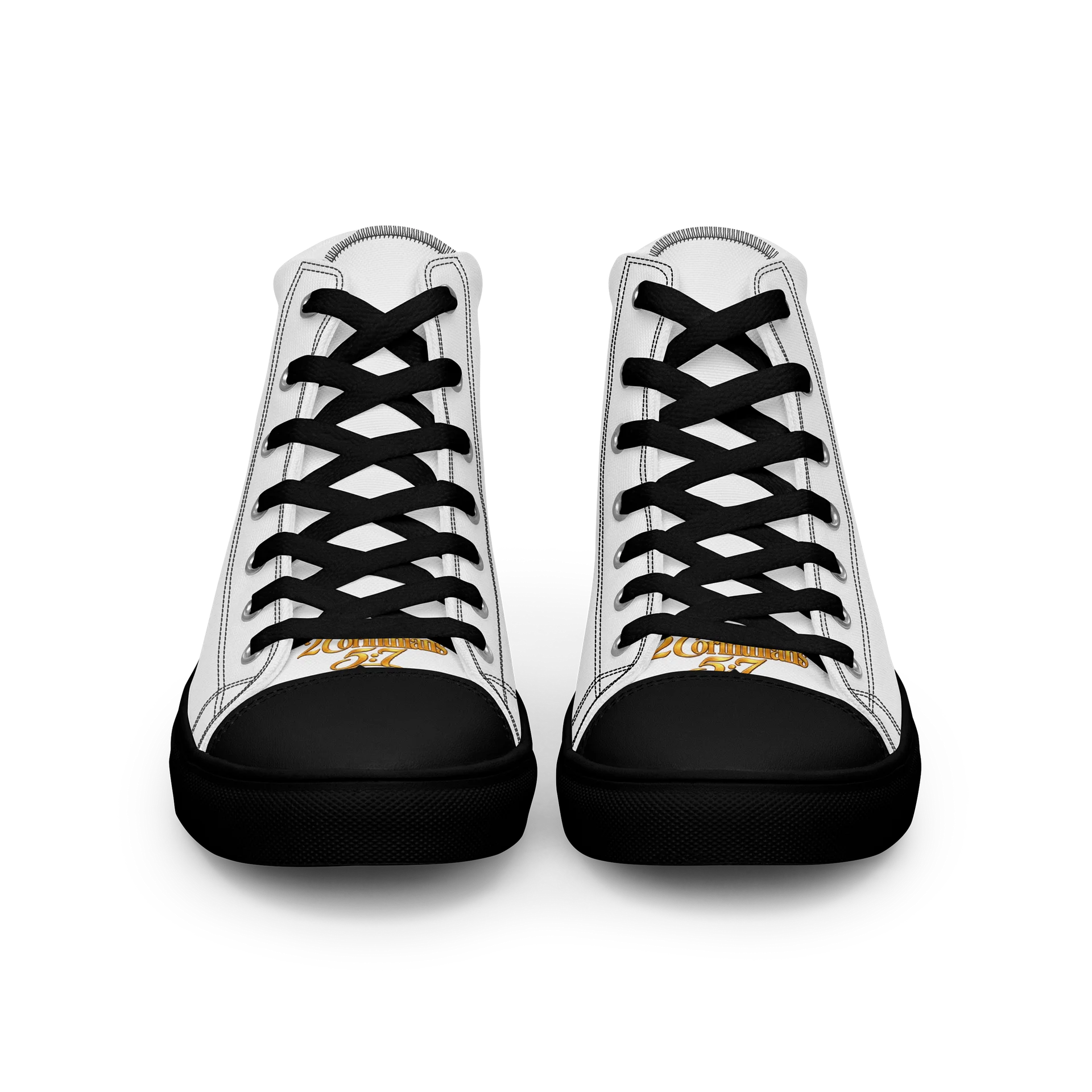 Walk by Faith Women’s High-Top Sneakers – 2 Corinthians 5:7 product image (3)