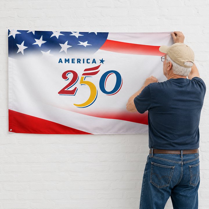 Celebrate America 250 All-Over Print Flag product image (1)