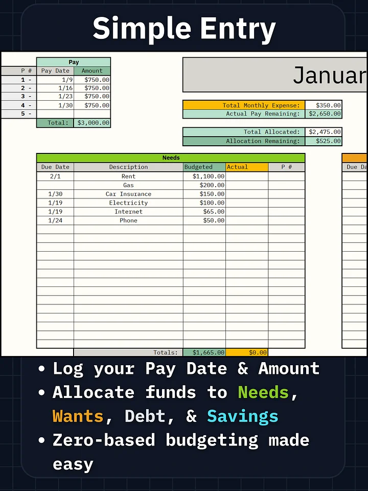 Paycheck Budget Planner (Free) product image (2)
