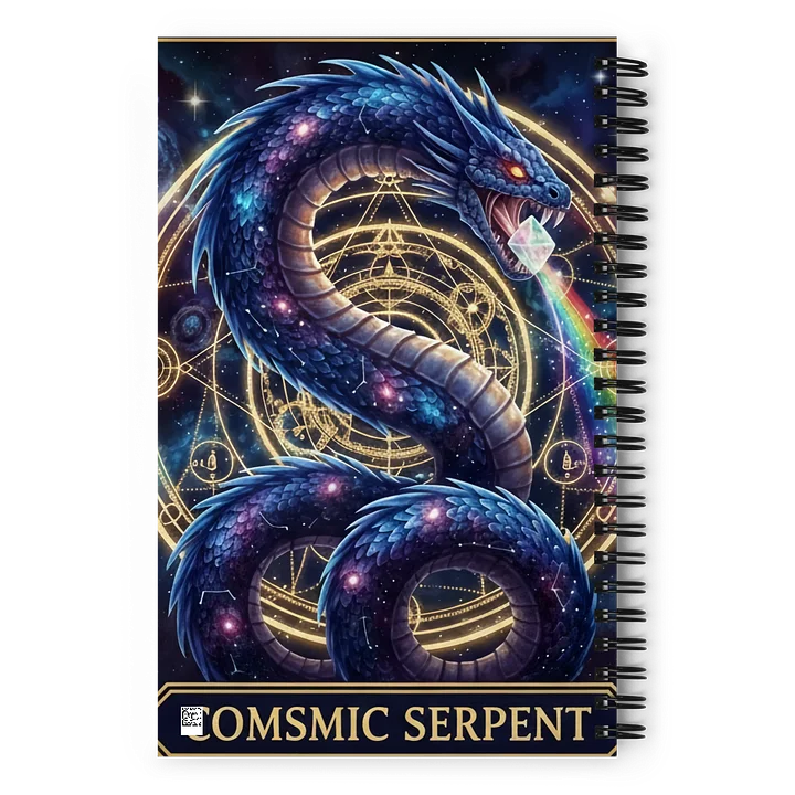 Cosmic Serpent Spiral Notebook product image (2)