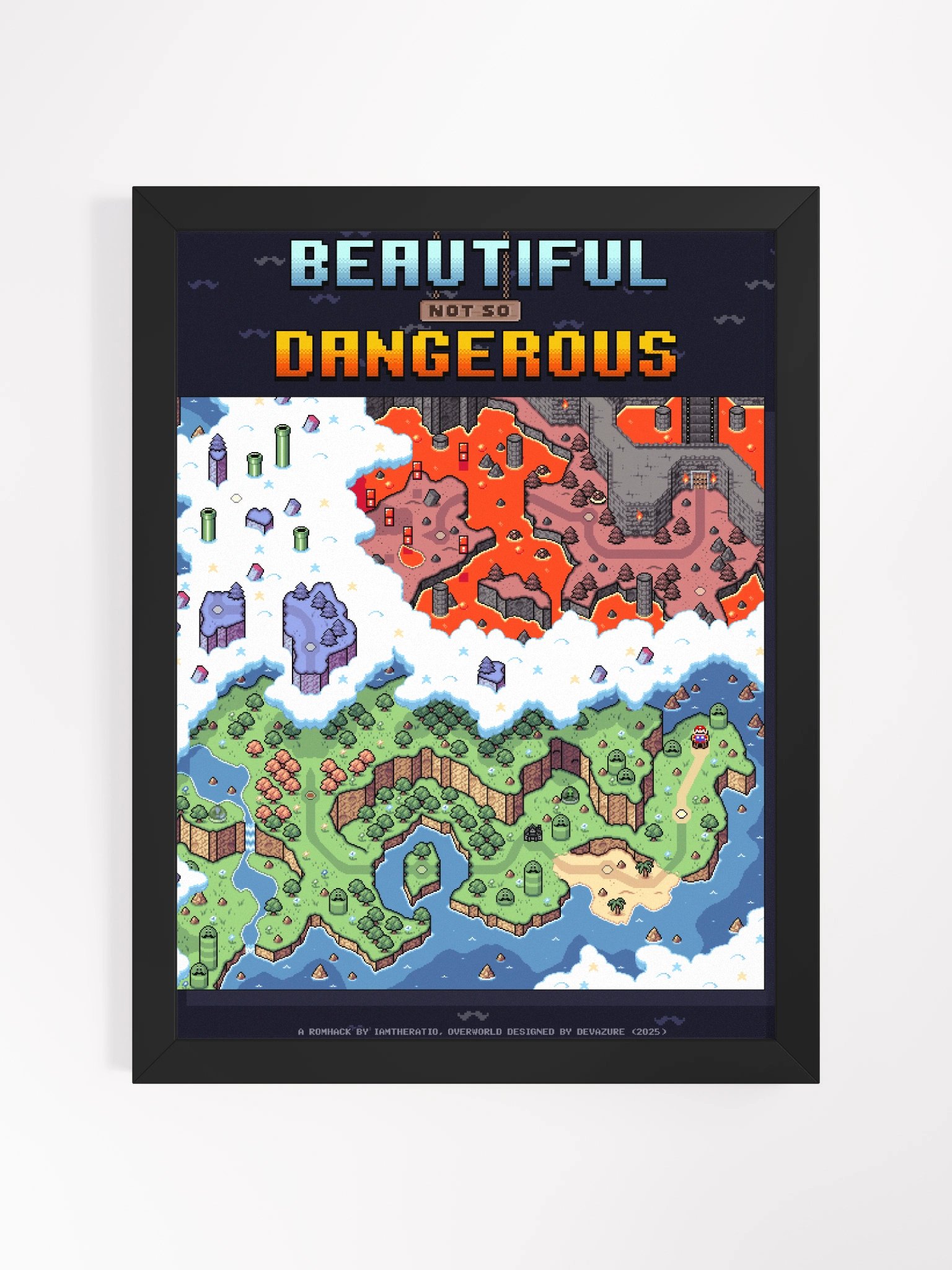 Beautiful (Not So) Dangerous Overworld Poster (Framed) product image (1)