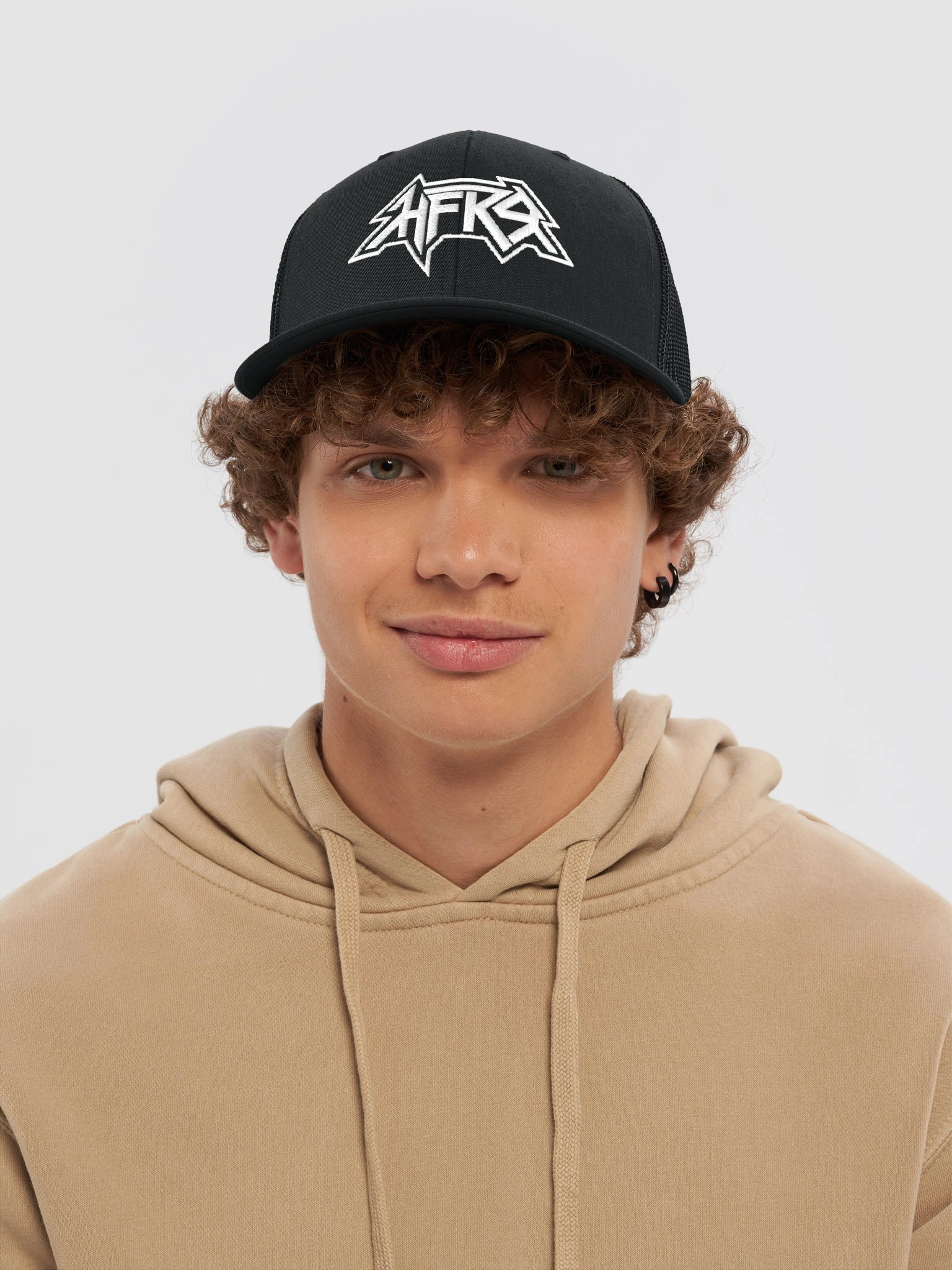 HFK9 Metal Logo Richardson 112 Trucker Hat — Black / Loden product image (5)