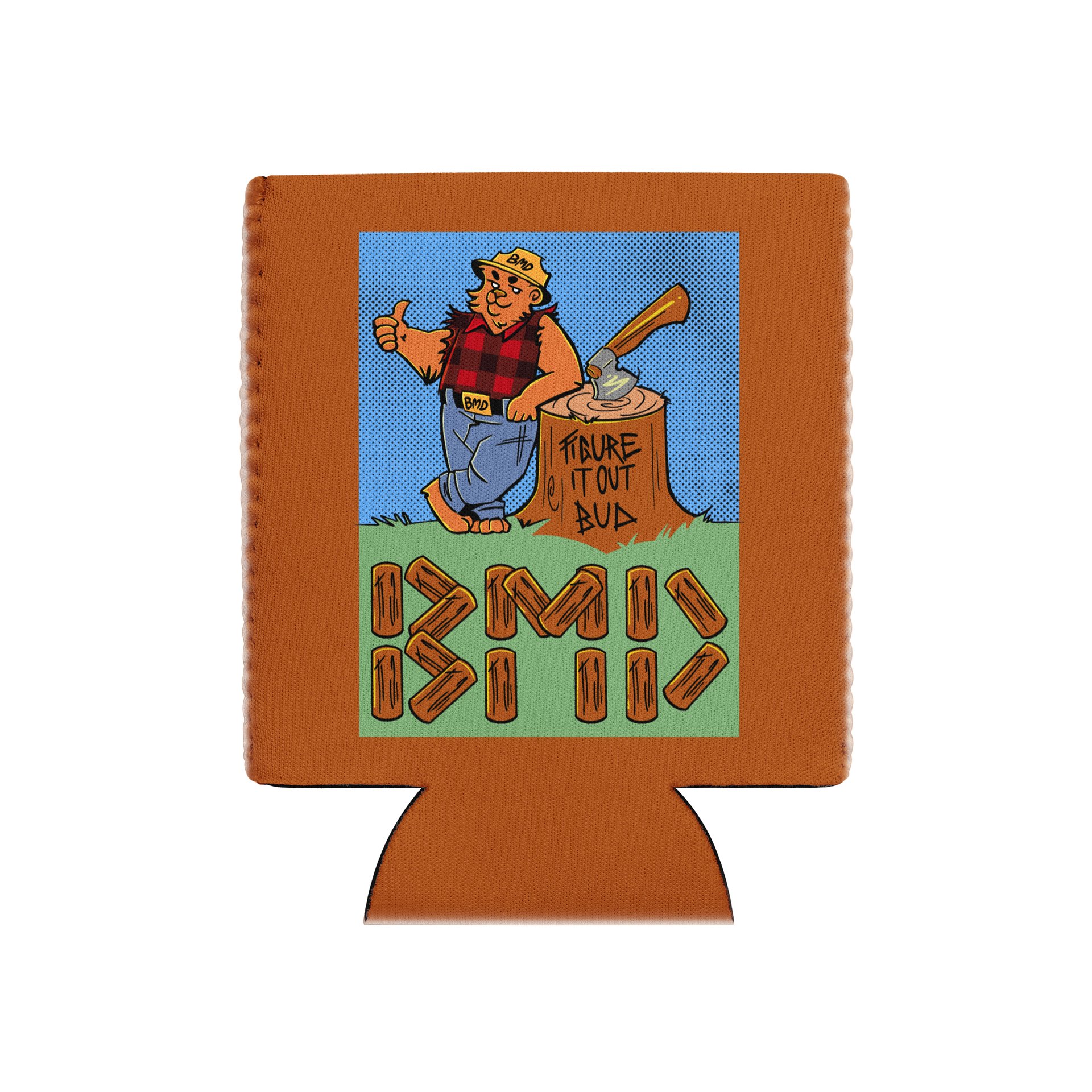 Lumberjack Bear BMD Wrestling Koozie product image (3)