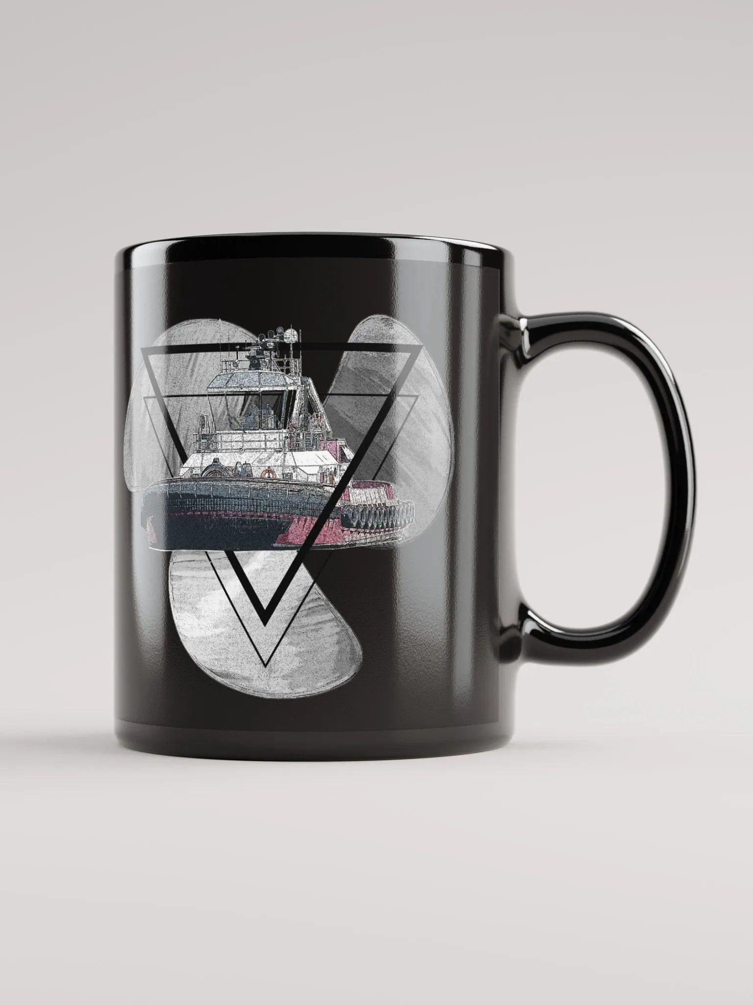 Three blade prop triangle Athena tug Mug 11oz & 15oz product image (1)