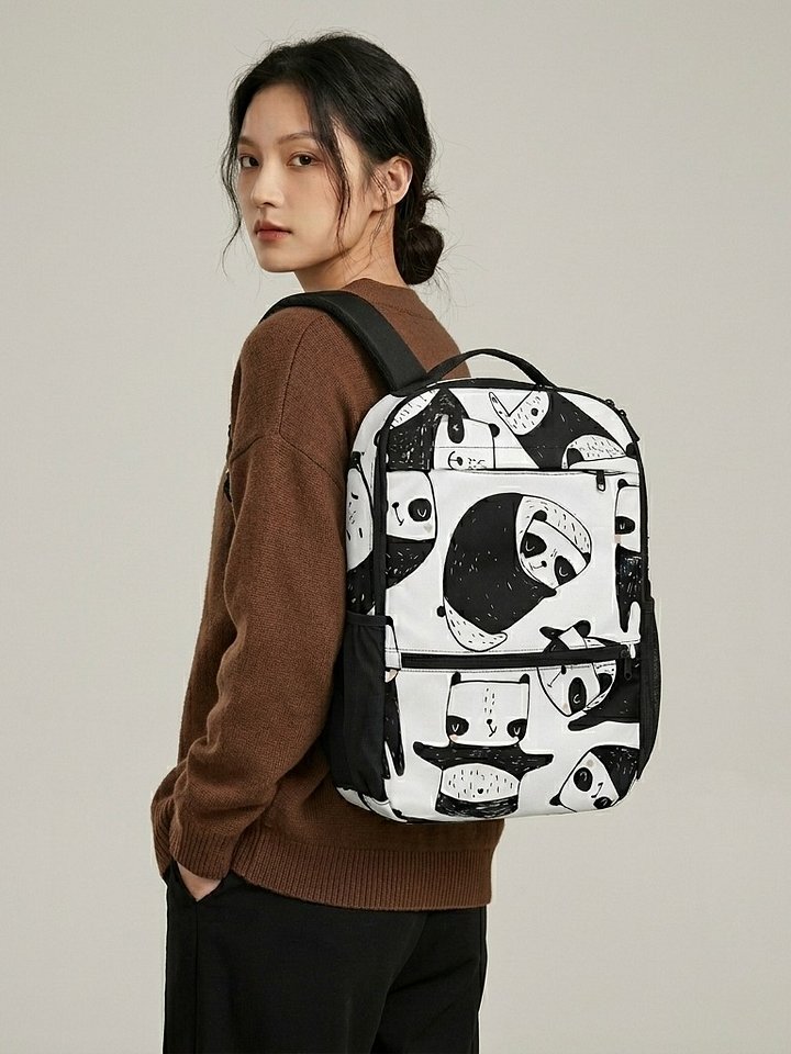Panda Art Backpack product image (2)