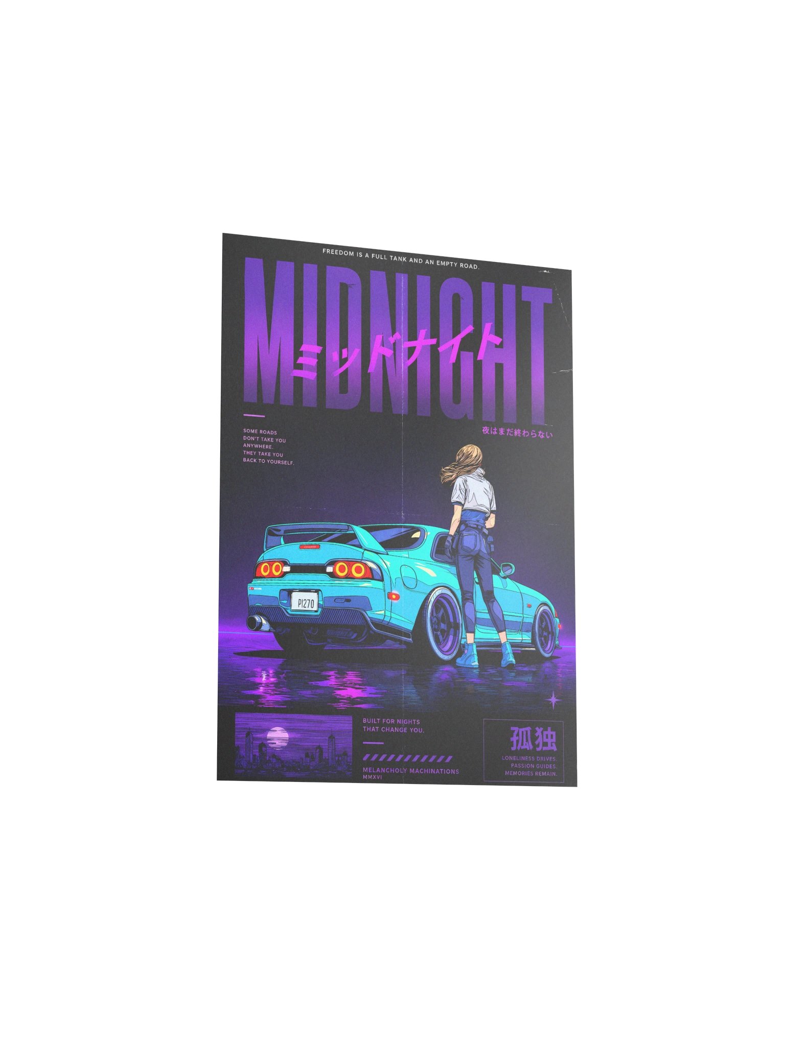 MIDNIGHT Neon Street Racing Poster product image (11)