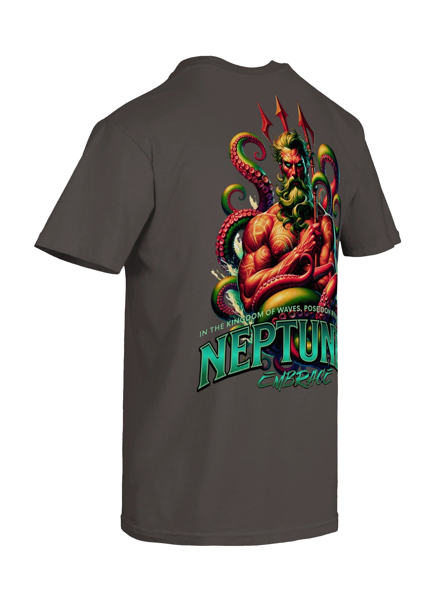 Neptune's Embrace Graphic Tee - Poseidon Greek Mythology Oversized Streetwear T-Shirt product image (26)