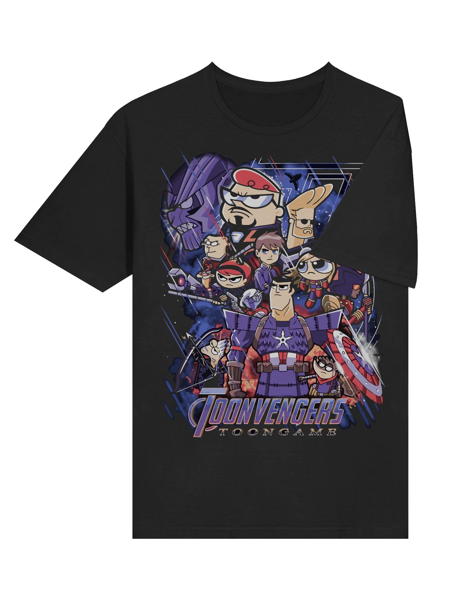 Toonvengers Assemble – Cartoon Hero Mashup – Gildan Softstyle T-Shirt product image (4)