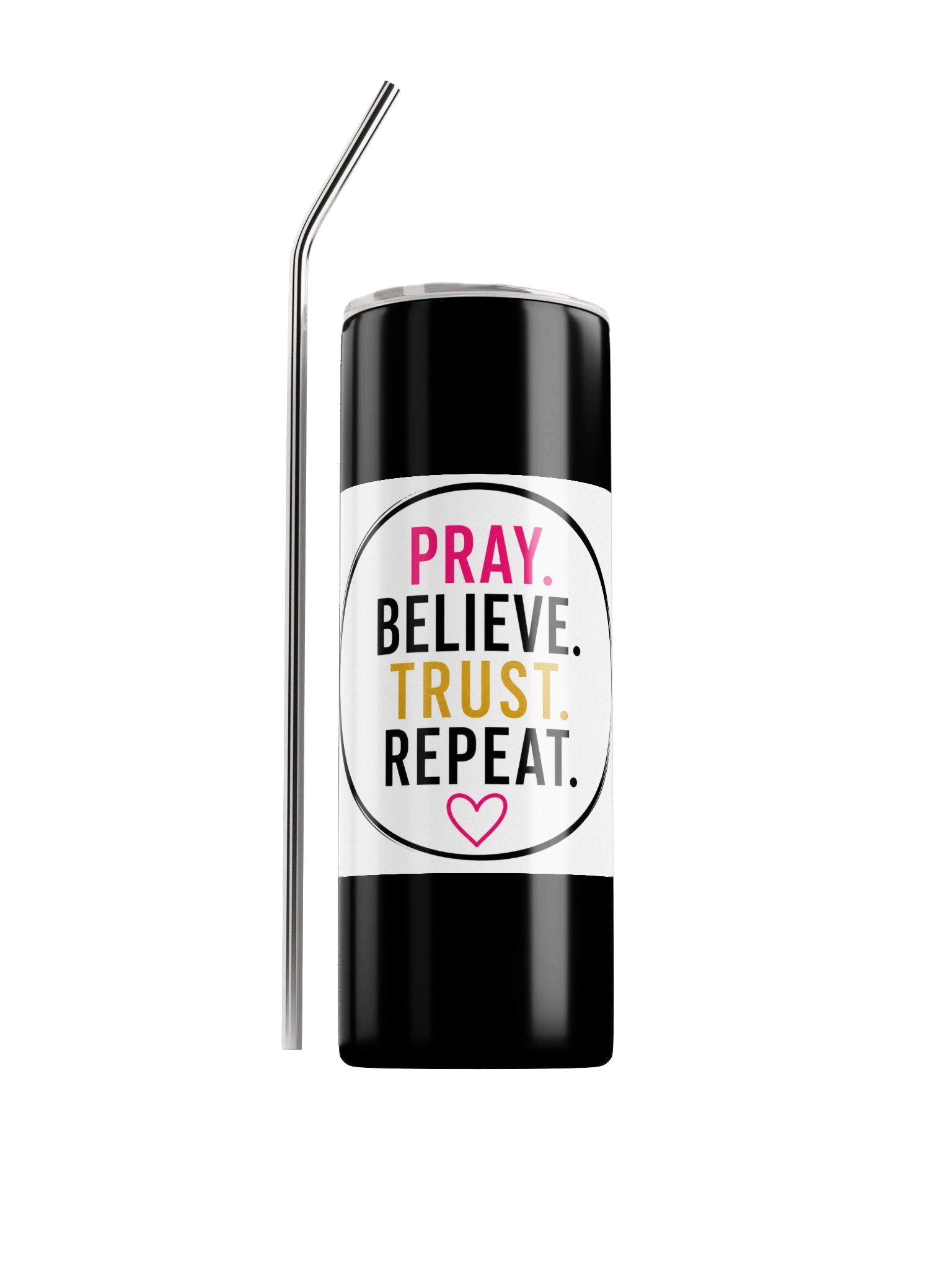 Pray Believe Trust Repeat Tumbler-Stainless Steel product image (1)