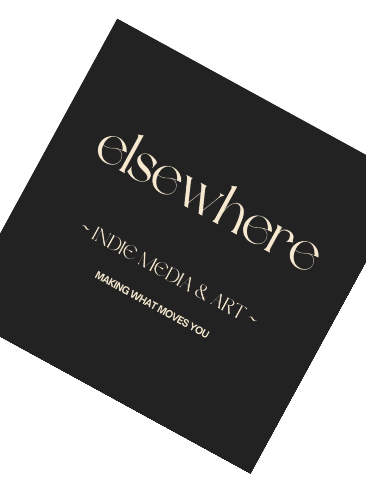 elsewhere logo & tagline sticker product image (2)