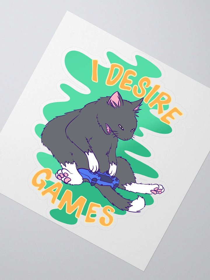 I desire games sticker product image (2)