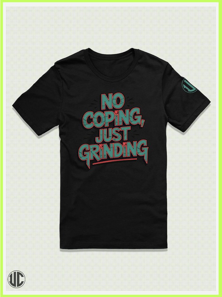 No Coping, Just Grinding – Skate Graphic T-Shirt product image (1)
