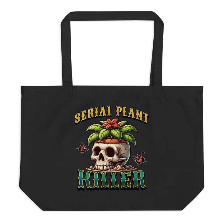 Serial Plant Killer Skull Planter Tote Bag product image (1)