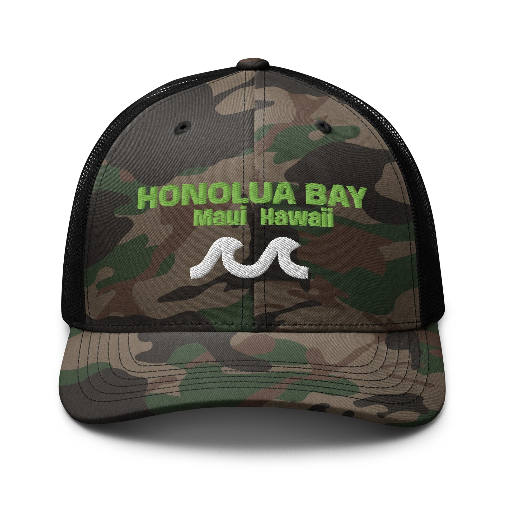 Honolua Bay Maui, Hawaii - Camouflage Trucker Hat product image (1)