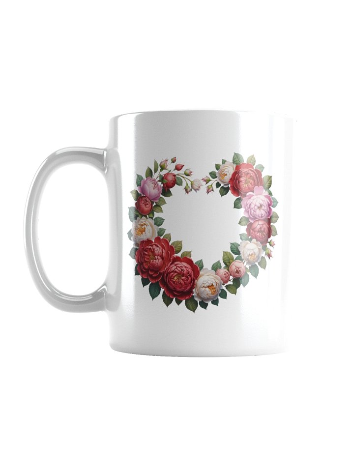 Floral Love Heart Valentine Coffee Mug product image (2)