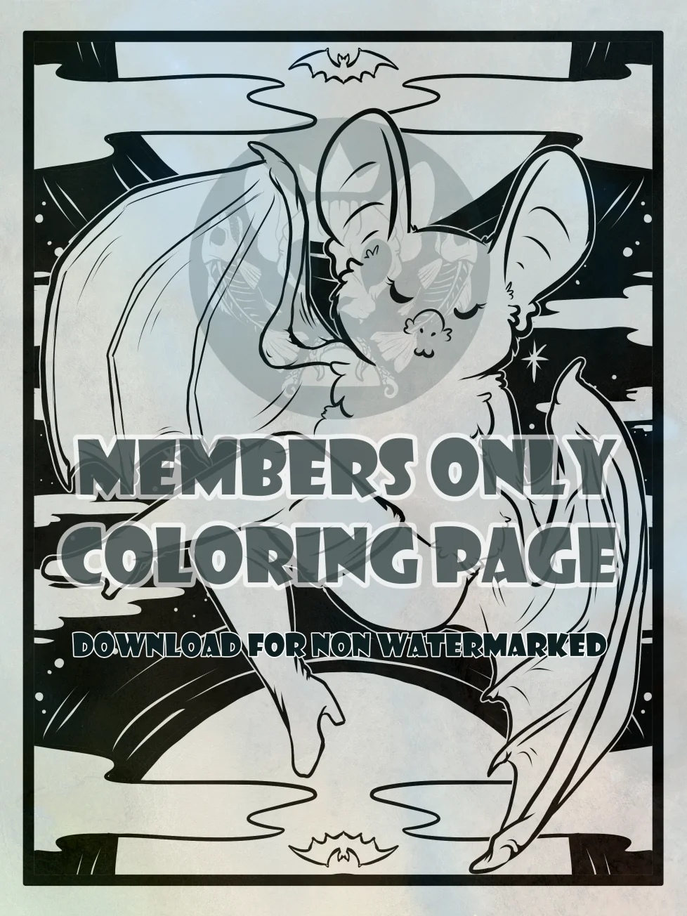 Leggy Bat - Coloring page product image (1)