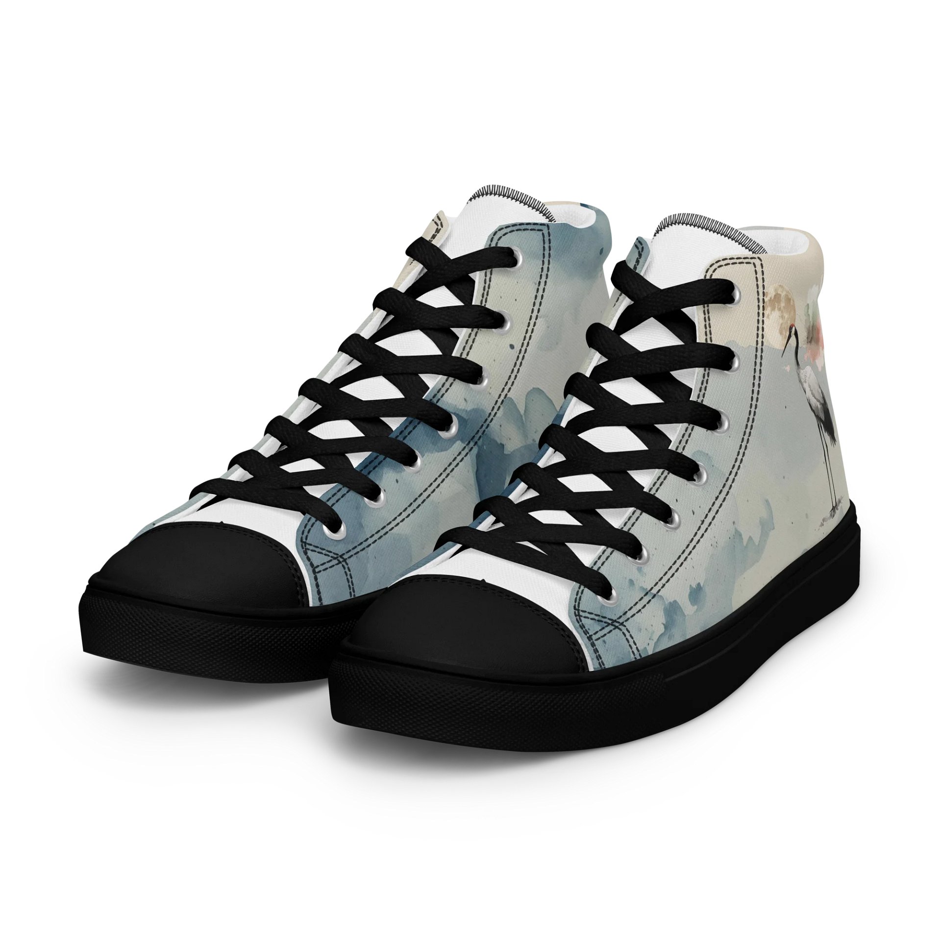 Moonlit Crane Women's High Tops product image (5)