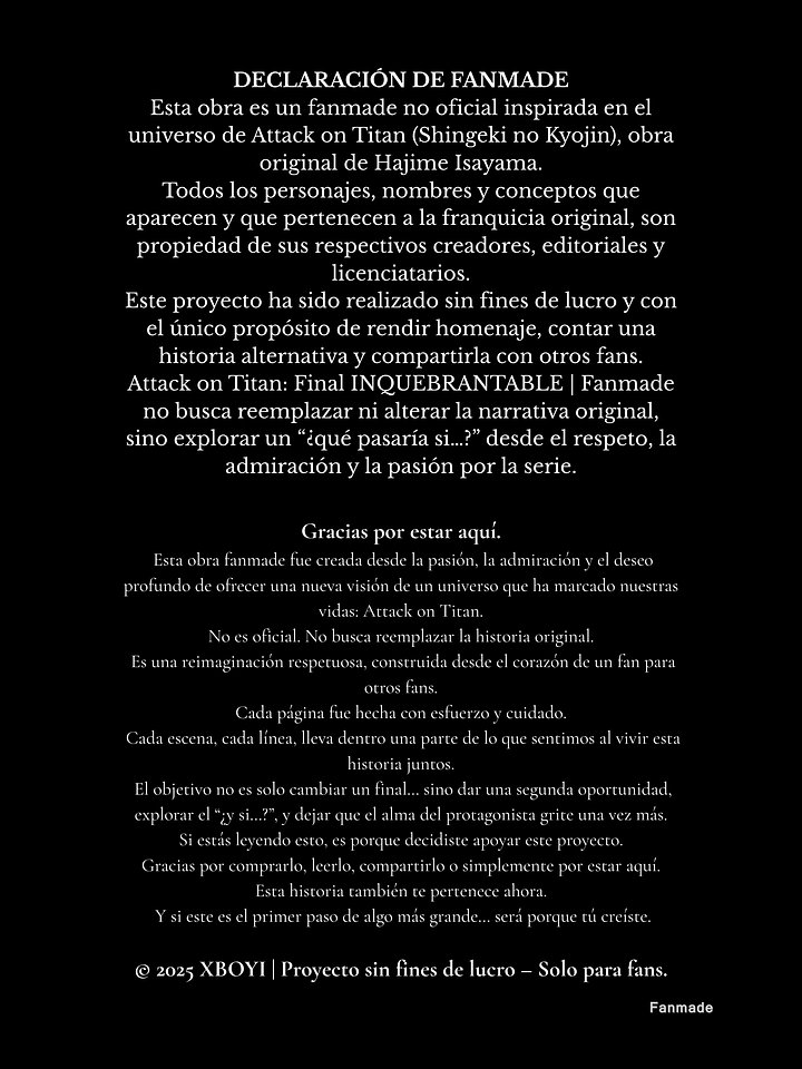 Attack on Titan: Final INQUEBRANTABLE | Fanmade product image (2)