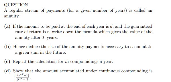 TD - Annuity and continuous compounding product image (1)