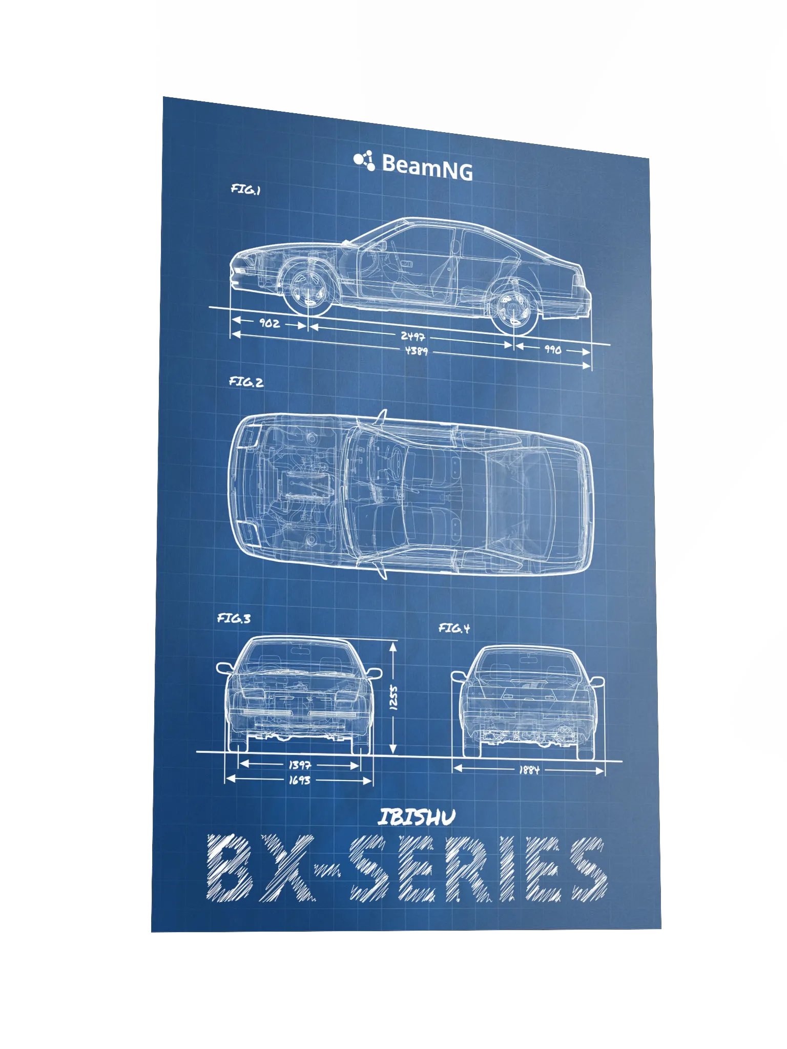 Ibishu BX-Series Blueprint Poster product image (4)