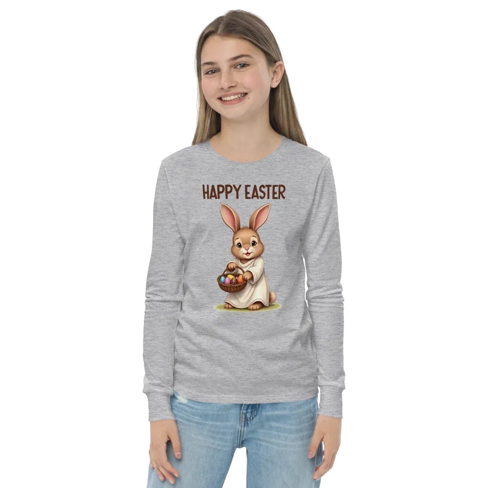 Easter Bunny Basket Youth Long Sleeve T-Shirt product image (21)