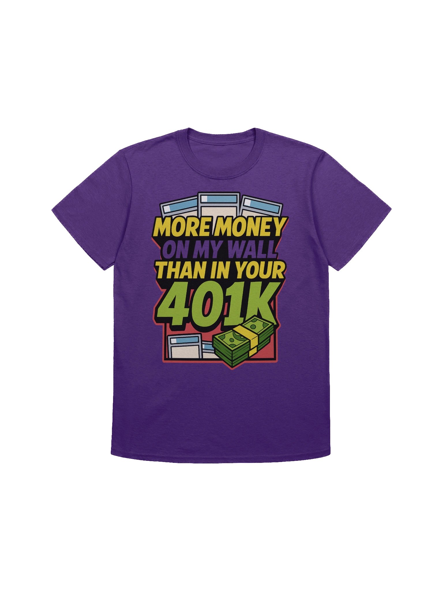 More Money on My Wall Than in Your 401k – Comic Collector Slab Wall Flex Tee product image (1)