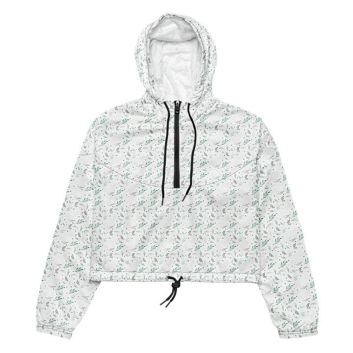 Speckled Leaf All-Over Print Cropped Windbreaker product image (2)