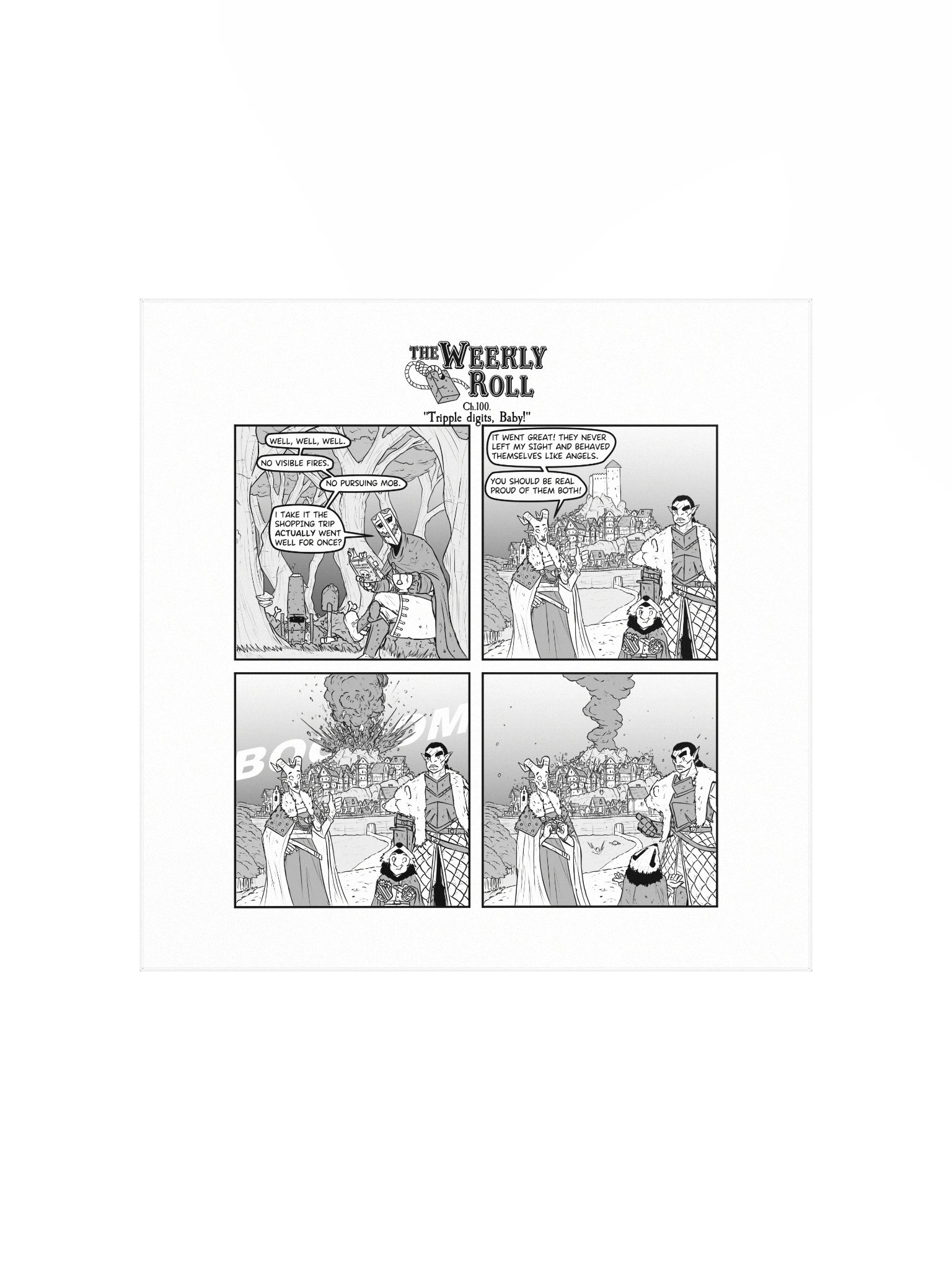 The Weekly Roll Ch. 100. Print Square product image (3)