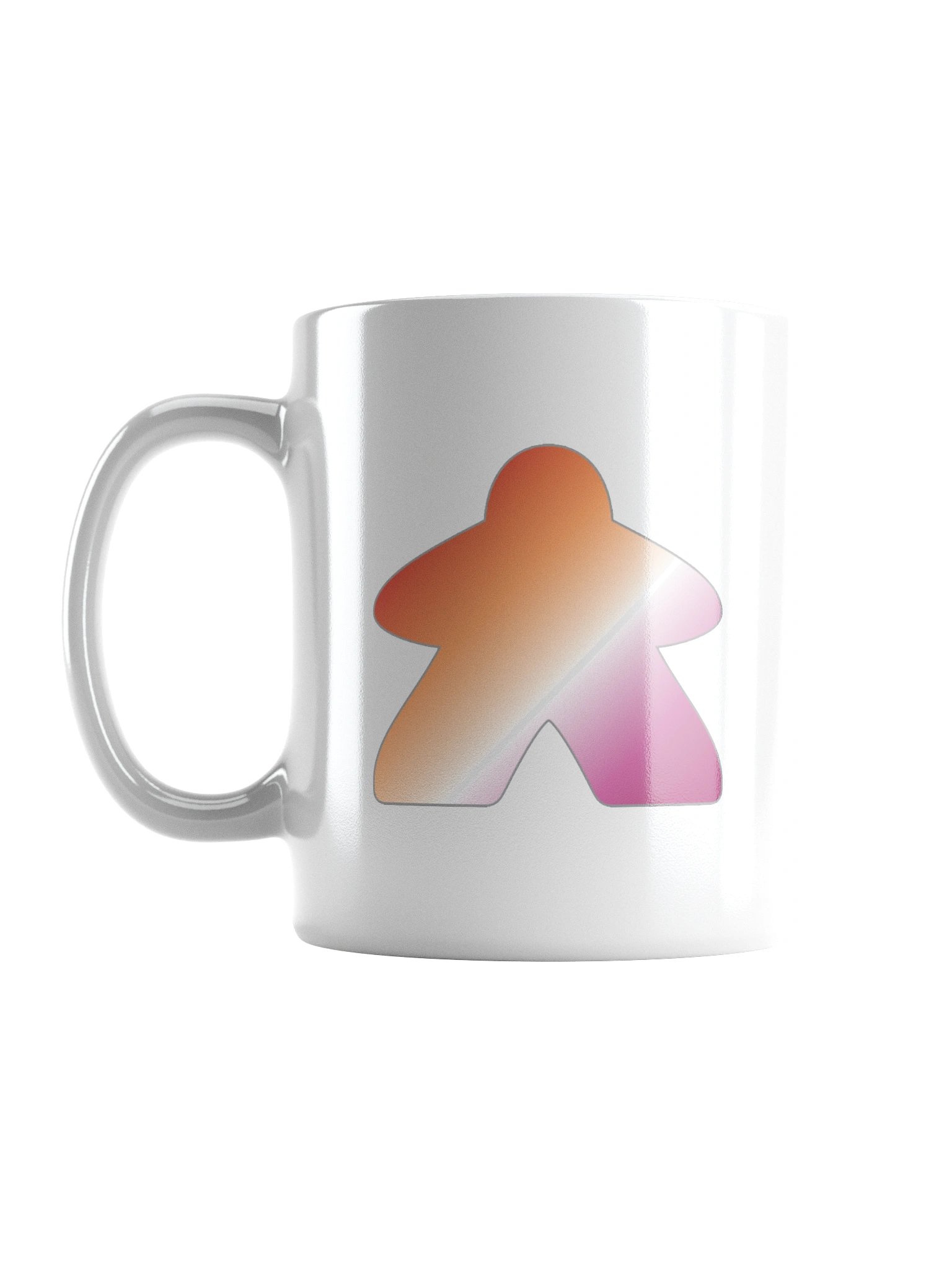 Lesbian Pride Gradient Meeple Mug product image (6)