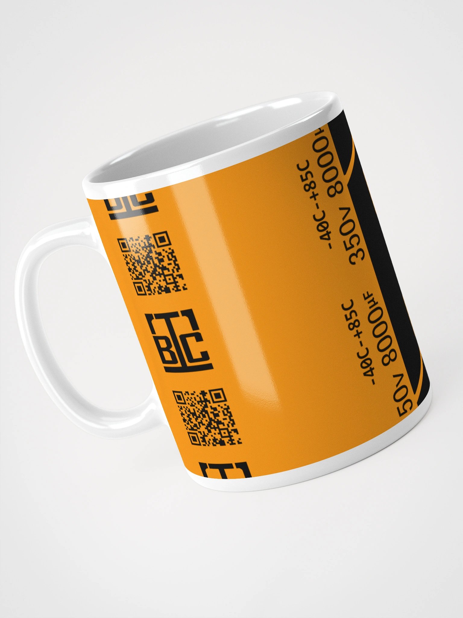 Capacitor Glossy Mug - ORANGE product image (5)