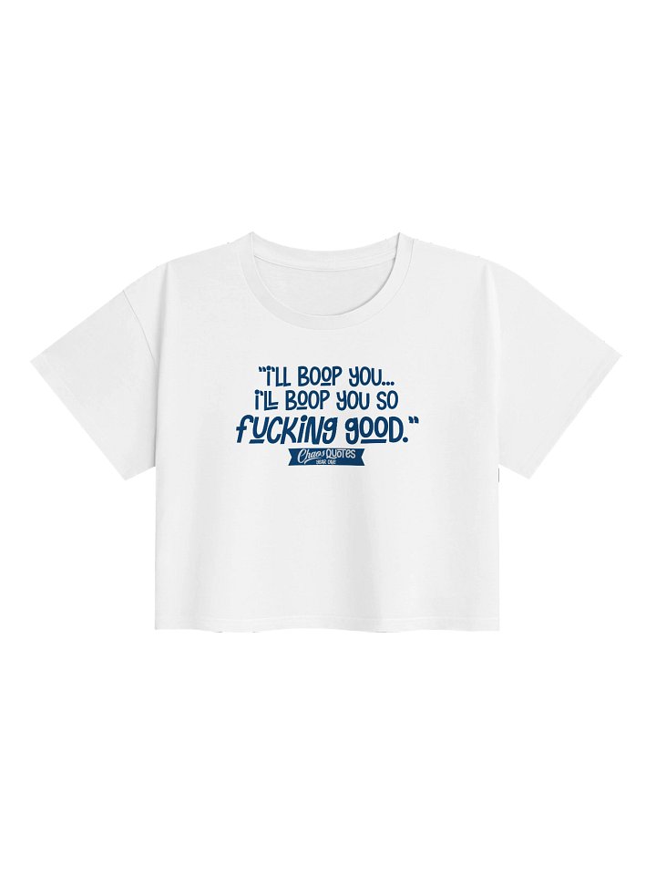 Chaos Quotes Cropped T-shirt (Boop) product image (1)