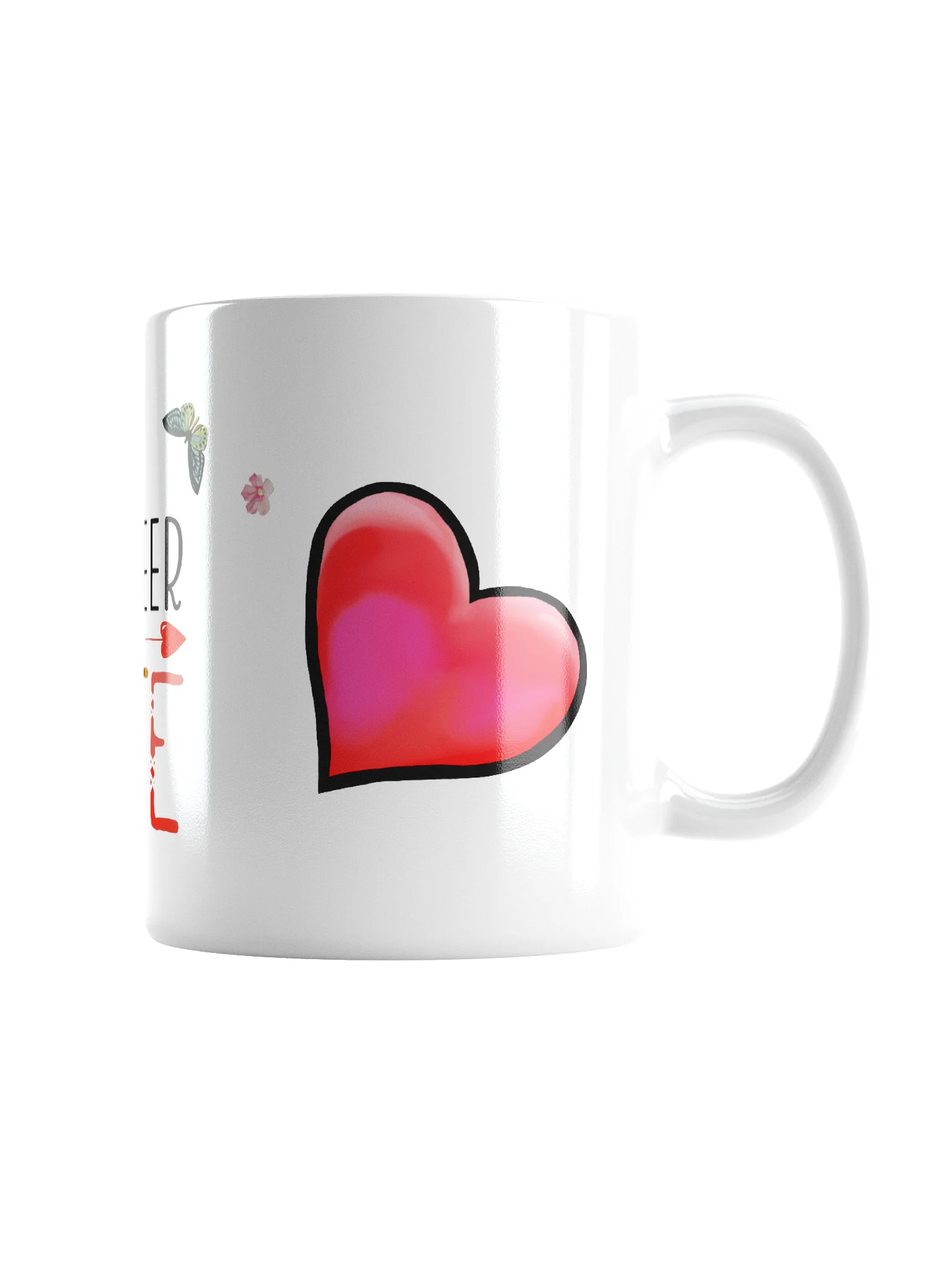 Pioneer Life Butterfly Hearts Glossy Ceramic Mug product image (2)