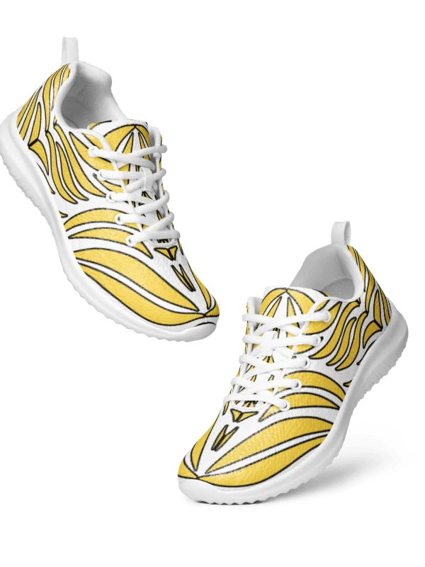 Golden Pulse: Symmetrisches Tribal-Muster Women's Sneakers product image (3)