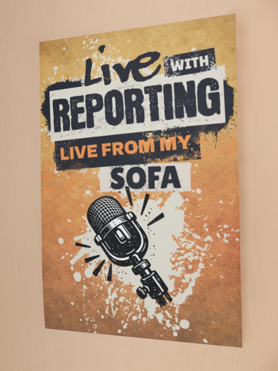 Reporting Live From My Sofa Retro Poster product image (4)